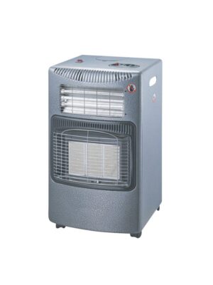GOLDAIR 3 PANEL GAS AND ELECTRIC ROOM HEATER GBGH-420BB SILVER