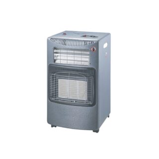 GOLDAIR 3 PANEL GAS AND ELECTRIC ROOM HEATER GBGH-420BB SILVER