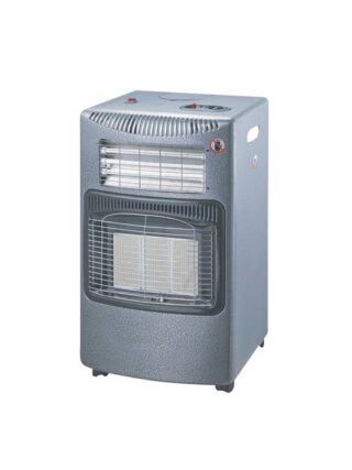 GOLDAIR 3 PANEL GAS AND ELECTRIC ROOM HEATER GBGH-420BB SILVER