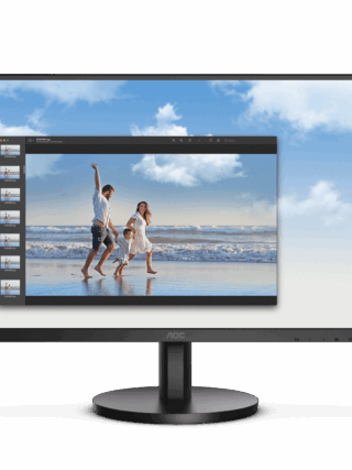 AOC 24B3HM Monitor 23.8 inch VA FHD 1920x1080 75hz HDMI VGA VESA Flicker Free Low Blue Mode