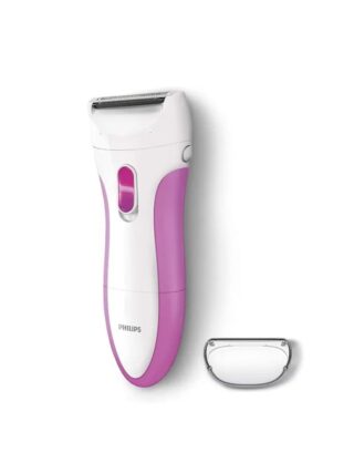 PHILIPS SATINSHAVE ESSENTIAL WET AND DRY ELECTRIC SHAVER - PINK/WHITE