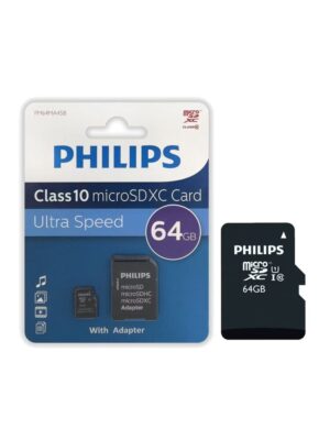 Philips Ultra Speed Class 10 microSDXC Card 64GB
