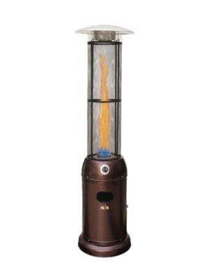 Alva flame tube patio heater-hammertone