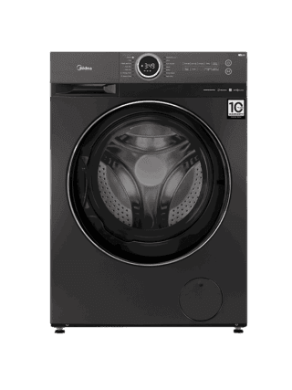Midea Front Loader Washing Machine 10kg – 1400 RPM – Titanium