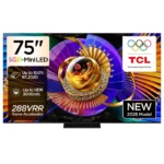 TCL 75C7L 75-Inch Premium Mini LED 144Hz TV with B&O Sound