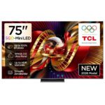 TCL 75C8L 75-Inch Premium Mini LED 144Hz TV with B&O Sound